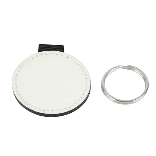 2" Round Plastic Sublimation Keychains, 4ct. by Make Market®